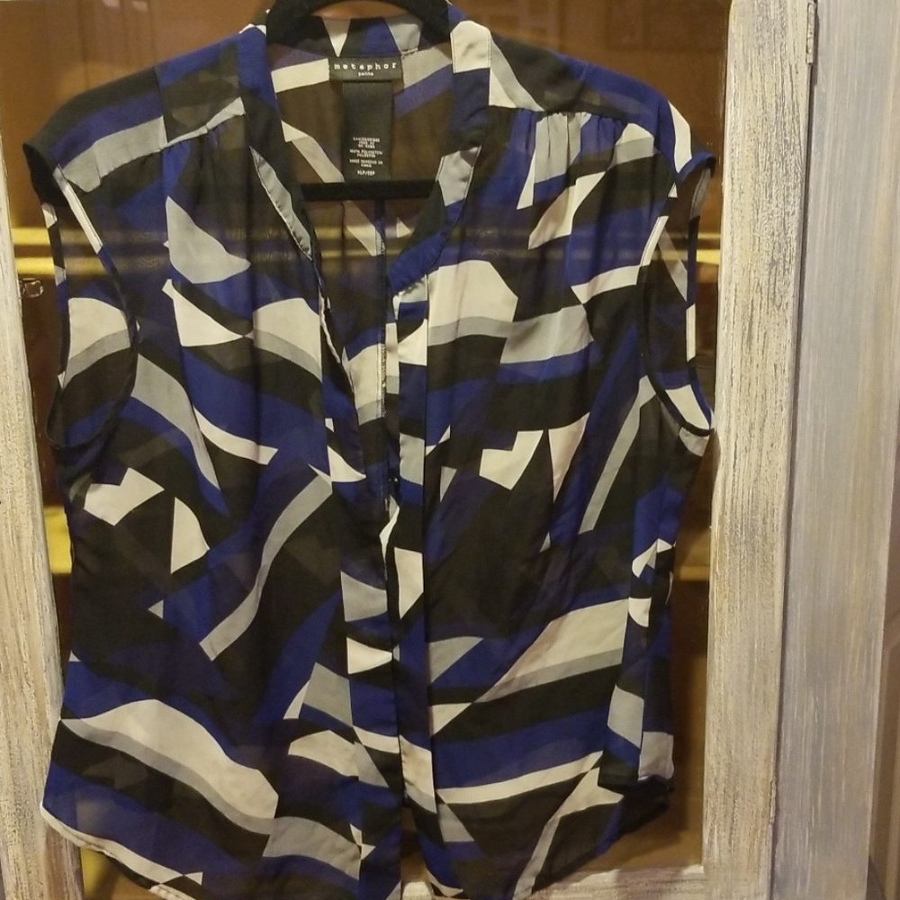Metaphor Sheer Multi Colored Top. CNS025. XL/P